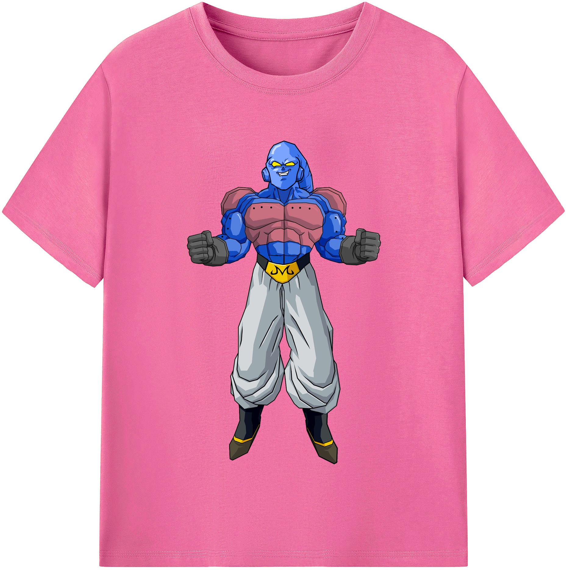 （画像用） ドラゴンボール 魔人ブウ DRAGON BALL Majin Buu レディースカジュアルプリントTシャツ（綿100％）